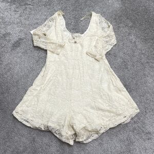 Billabong Cream Lace Jumpsuit